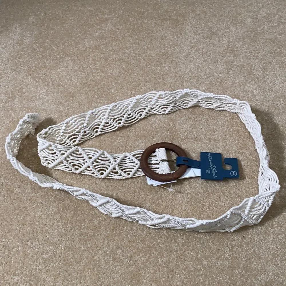 Women’s Belt 100% Woven Cotton Body XXL NWT